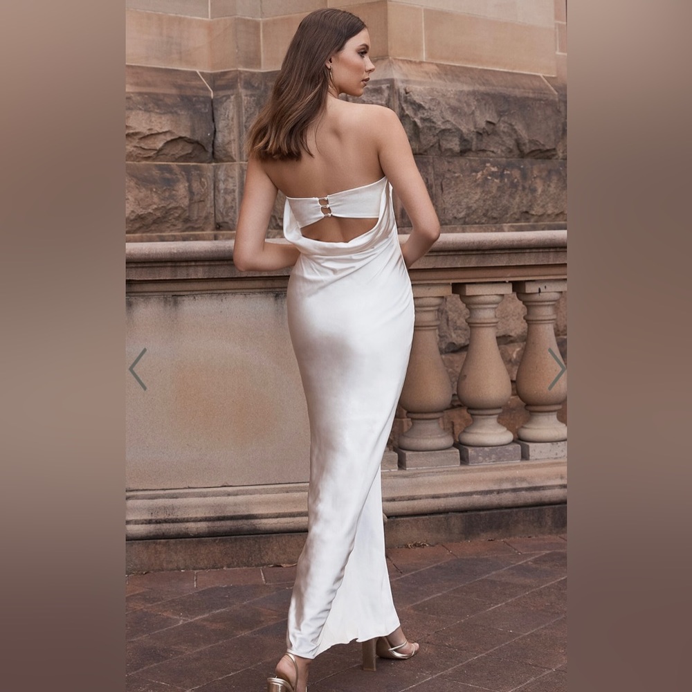 White Pearl Charlita Showpo maxi dress